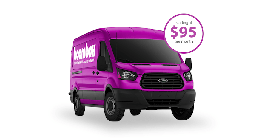 Commercial san francisco self stoarge San Francisco Storage sf, Storage San Francisco. Boombox Storage van price. Just $155 a month. Get rid of your clutter. Better price than Clutter, Omni, Trove, and Closetbox.